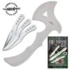 Hibben Throwing Set With Free Guide - Includes Throwing Axe And Throwing Knife Set, Stainless Steel Construction