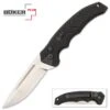 Boker Plus Black Intention Pocket Knife - D2 Tool Steel Blade, G10 Handle, Push Button Opening, Slide Lock - Length 7 4/5”