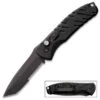 Gerber Black Propel Automatic Pocket Knife - 420HC Steel Blade, G10 Handle Scales, Lanyard Hole, Pocket Clip - Length 8 1/2”