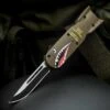 Shark Bomber OTF Automatic Knife And Sheath - Stainless Steel Blade, Metal Alloy Handle - Length 7 1/4"