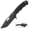 SOG Seal FX Tanto Fixed Blade Knife And Sheath - CPM S35VN Steel Blade, Glass-Reinforced Nylon Handle - Length 9 1/5”