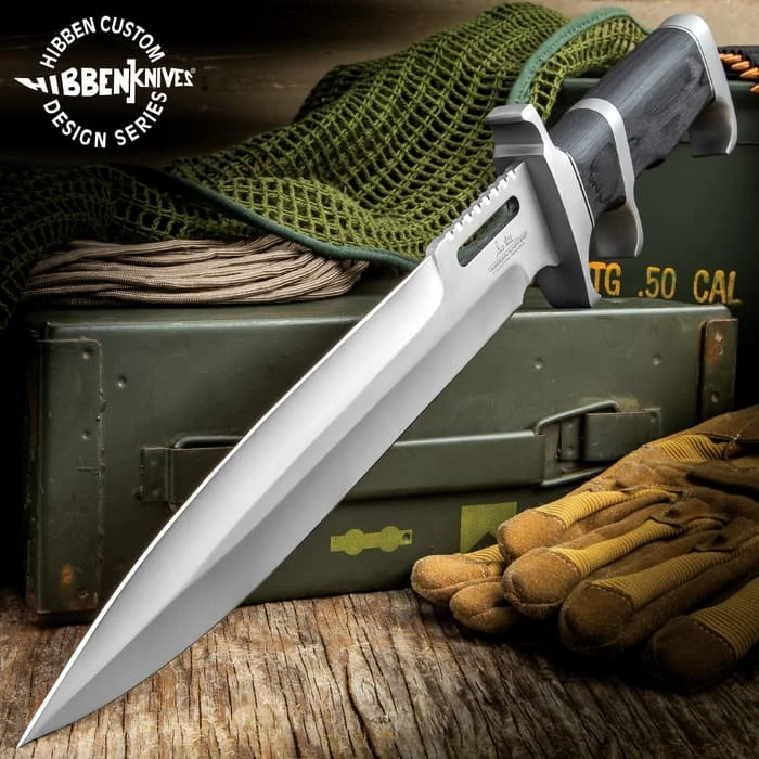 Gil Hibben Black Pakkawood Sub Hilt Toothpick 1 Gil Hibben Black Pakkawood Sub Hilt Toothpick