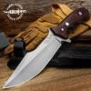 Hibben Legacy Fighter IV And Sheath - 5Cr15MoV Stainless Steel Blade, Pakkawood Handle Scales - Length 12 1/8”