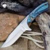 Timber Rattler Blue Pakkawood Skinning Knife