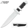 Timber Wolf Ultra-Light Work Knife And Sheath - 3Cr13 Stainless Steel Blade, Resin And Steel Handle - Length 12"
