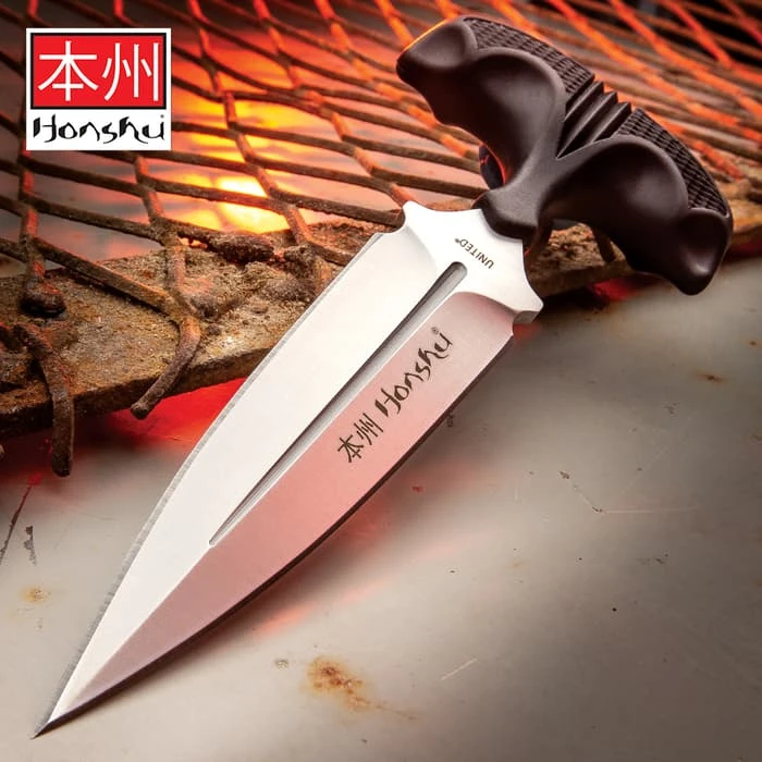 United Cutlery Large Honshu Push Dagger - Silver 1 United Cutlery Large Honshu Push Dagger - Silver