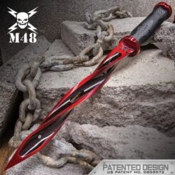Cardinal Sin Red M48 Cyclone - 2Cr13 Stainless Steel Blade, Reinforced Nylon Handle, Stainless Steel Guard And Pommel