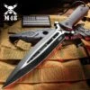 M48 Talon® Dagger With Sheath - Cast Stainless Steel Blade, G10 Handle, Paracord Lanyard - Length 11 5/8”