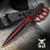 M48 Cardinal Sin Liberator Trench Knife With Sheath - 2Cr13 Cast Stainless Steel Blade, Layered Handle Scales - Length 13 3/4”