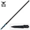 M48 Tsunami Force Cyclone Spear With Vortec Sheath - Cast Stainless Steel Blade, Reinforced Nylon Handle - Length 48 7/8”