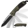 SOA Scout Assisted Opening Pocket Knife - OD Green With Black Paracord Wrapping