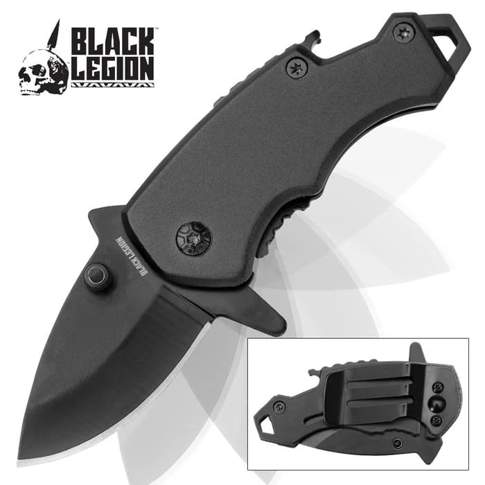 Black Legion Dark Mini Multi-functional Assisted Opening Pocket Knife 1 Black Legion Dark Mini Multi-functional Assisted Opening Pocket Knife