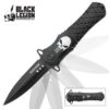 Black Legion Silver Skull Assisted Opening Pocket Knife
