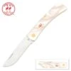 Kissing Crane Pearl Pocket Farmer Pocket Knife