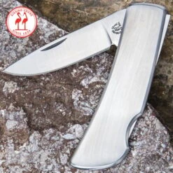 Kissing Crane Mini Satin Smooth Pocket Knife