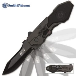 Smith & Wesson M&P Assisted Opening MP4L Tactical Pocket Knife - Partially Serrated