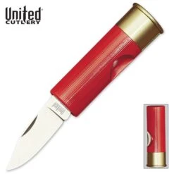 United Cutlery Red Shotgun Shell 12 Gauge Pocket Knife