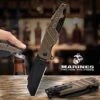 USMC Brewski Pocket Knife With Bottle Opener - 3Cr13 Stainless Steel Blade, Aluminum Handle, Bottle Opener, Carabiner Clip, Screwdriver