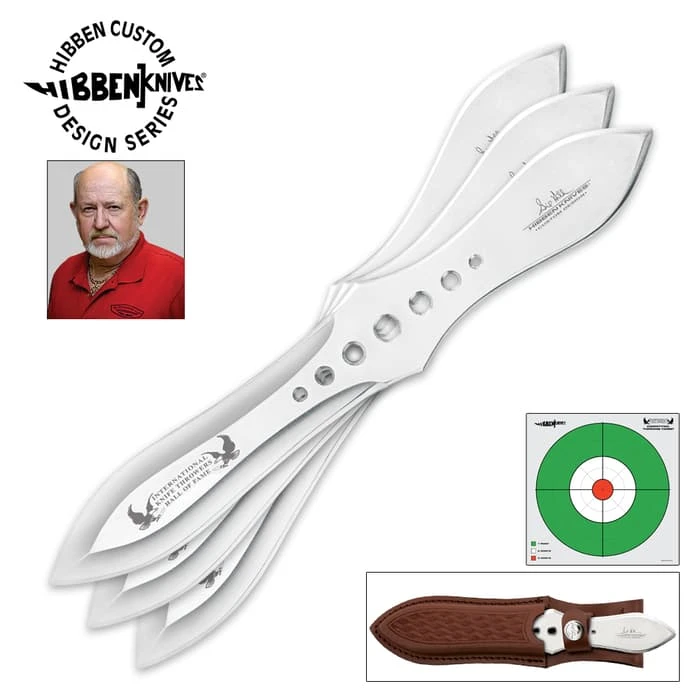 Gil Hibben Hall Of Fame Throwing Knife Set 1 Gil Hibben Hall Of Fame Throwing Knife Set