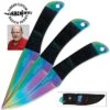 Hibben Titanium Rainbow Triple Set Throwers
