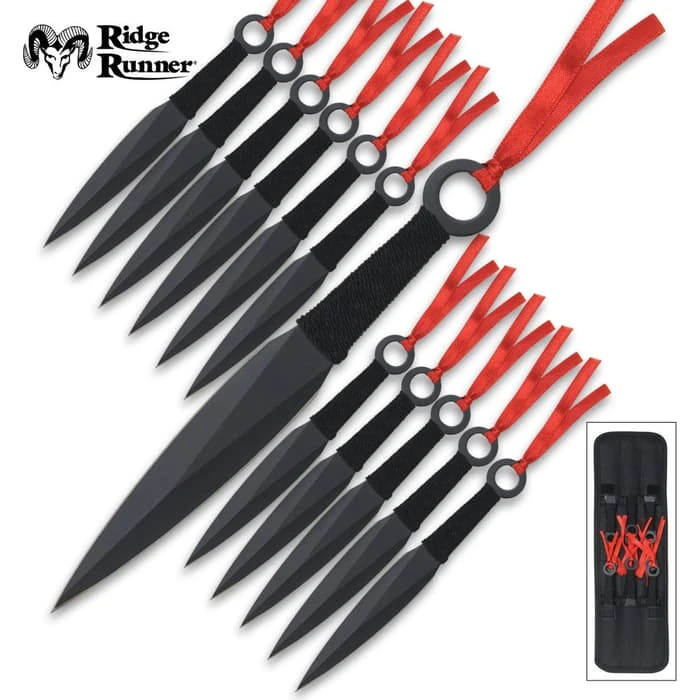 Ridge Runner 12 Piece Throwing Knife Set 1 Ridge Runner 12 Piece Throwing Knife Set