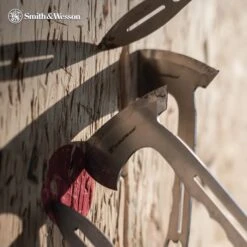 Smith & Wesson Throwing Combo Set With Sheaths - Stainless Steel Construction, Three Axes And Three Knives, Bottle Openers