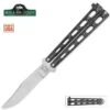 Bear Silver Vein 5 Inch Butterfly Knife