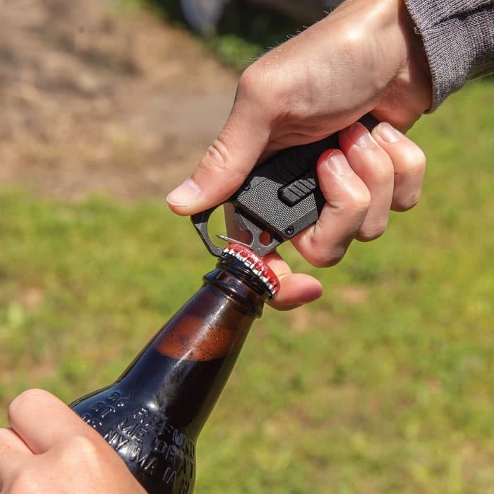 Havoc Utility Knife - Stainless Steel Blade, Nylon Fiber And Steel Handle, Integrated Carabiner, Slide Trigger - Closed Length 4” 2 Havoc Utility Knife - Stainless Steel Blade, Nylon Fiber And Steel Handle, Integrated Carabiner, Slide Trigger - Closed Length 4” - Image 2