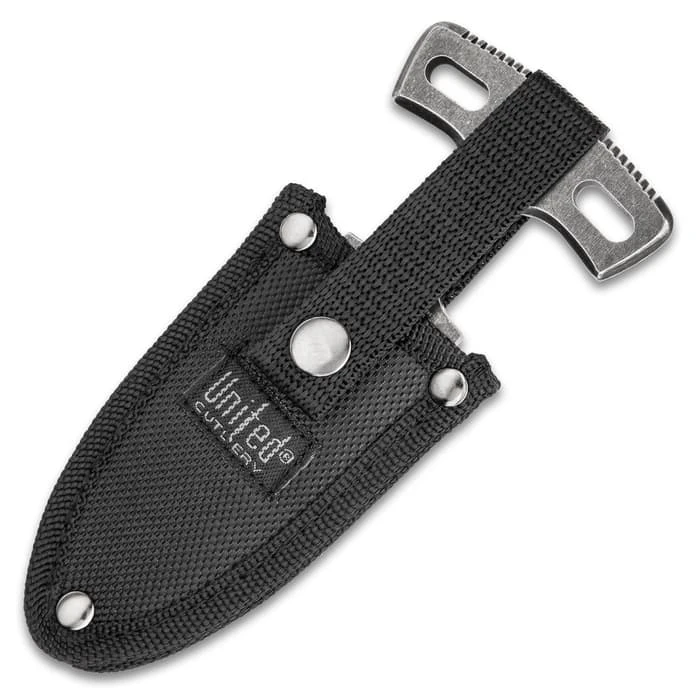United Cutlery Undercover Stonewashed Magnum Push Dagger - One-Piece Stainless Steel Construction, Double-Edged Blade, No-Slip Grip 2 United Cutlery Undercover Stonewashed Magnum Push Dagger - One-Piece Stainless Steel Construction, Double-Edged Blade, No-Slip Grip - Image 2