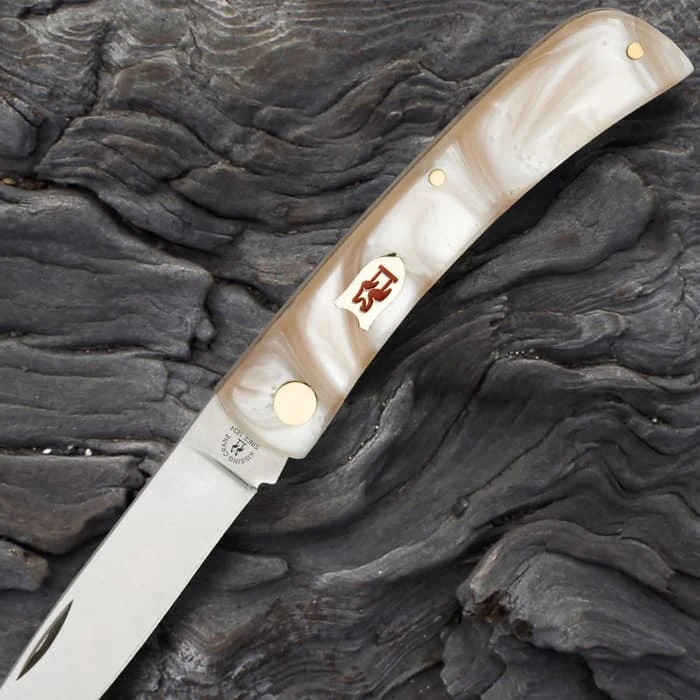 Kissing Crane Pearl Pocket Farmer Pocket Knife 2 Kissing Crane Pearl Pocket Farmer Pocket Knife - Image 2