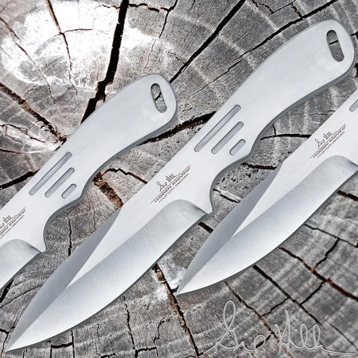 Gil Hibben Large Triple Throwing Knife Set 2 Gil Hibben Large Triple Throwing Knife Set - Image 2