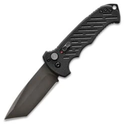 Gerber 06 Auto Drop Point Pocket Knife - S30V Stainless Steel Blade, Anodized Aluminum Handle, Pocket Clip - Length 8 1/2” -Knife Series Shop D04 GB0423