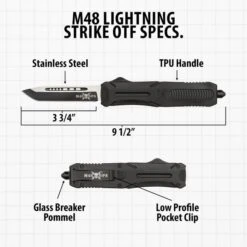 M48 Lightning Strike Automatic OTF Knife -Knife Series Shop D04 UC3450