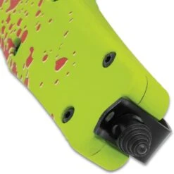 Zombie Apocalypse OTF Automatic Knife And Sheath - Stainless Steel Blade, Metal Handle - Length 7" -Knife Series Shop D04 VB1870