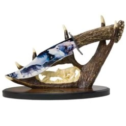 Wild Wolf Pack Bowie Knife -Knife Series Shop D17 BK1622