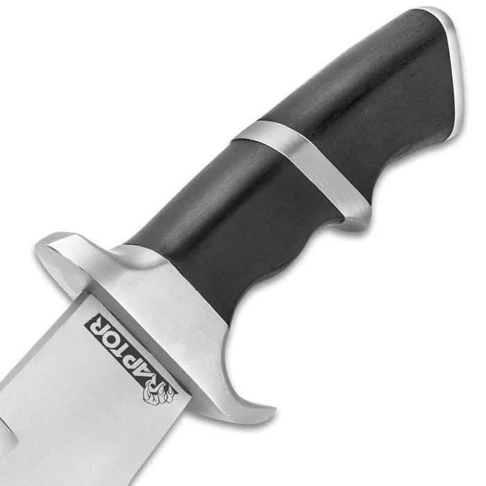 Raptor Machete With Sheath - Stainless Steel Blade, Pakkawood Handle, Stainless Steel Guard And Pommel - Length 20 1/2” 3 Raptor Machete With Sheath - Stainless Steel Blade, Pakkawood Handle, Stainless Steel Guard And Pommel - Length 20 1/2” - Image 3
