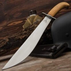Replica US Model 1909 Bolo Machete And Scabbard - High Carbon Steel Blade, Wooden Handle - Length 19 1/4” 8 Replica US Model 1909 Bolo Machete And Scabbard - High Carbon Steel Blade, Wooden Handle - Length 19 1/4” -Knife Series Shop D17 BK5720