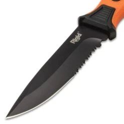 Rigid Two-Piece Rescue Knife Set - Includes Tactical Fixed Blade With Sheath And Pocket Knife, Stainless Steel Blades -Knife Series Shop D17 BK5916