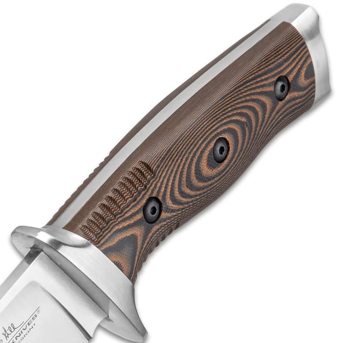 Gil Hibben Tundra Hunter Fixed Blade Knife With Sheath - 420HC Stainless Steel Blade, G10 Handle Scales, Stainless Steel Pommel - Length 11” 3 Gil Hibben Tundra Hunter Fixed Blade Knife With Sheath - 420HC Stainless Steel Blade, G10 Handle Scales, Stainless Steel Pommel - Length 11” - Image 3