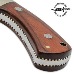 Gil Hibben Diamondback Knife And Sheath - 7Cr17 Steel Blade, Pakkawood Handle, Nickel Silver Bolster - Length 7 7/8” -Knife Series Shop D17 GH5100