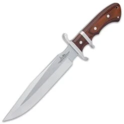 Hibben Sub-Hilt Fighter Knife And Sheath - 5Cr15MoV Stainless Steel Blade, Bloodwood Handle, Stainless Steel Guard 7 Hibben Sub-Hilt Fighter Knife And Sheath - 5Cr15MoV Stainless Steel Blade, Bloodwood Handle, Stainless Steel Guard -Knife Series Shop D17 GH5111