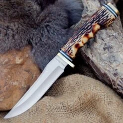 Ridge Runner Large Wichita Skinner Knife With Sheath -Knife Series Shop D17 RR435
