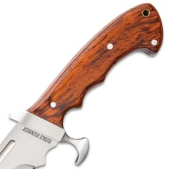 Ridge Runner Woodland Reverie Bowie / Fixed Blade Knife - Stainless Steel, Full Tang - Genuine Zebrawood - Nylon Sheath - Collecting, Field Use, Display And More - 13 1/4" -Knife Series Shop D17 RR730