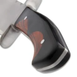 Ridge Runner Peruvian Bowie Knife And Sheath - Stainless Steel Blade, Wooden Handle, Stainless Steel Pins - Length 16 7/10” -Knife Series Shop D17 RR843