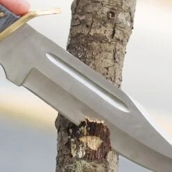 Timber Rattler 12 Inch Dark Pakka Bowie Knife -Knife Series Shop D17 TR77