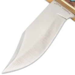 Timber Wolf Rainbow Knife And Sheath - Stainless Steel Blade, Pakkawood Handle Scales, Brass Guard - Length 10 3/4” 7 Timber Wolf Rainbow Knife And Sheath - Stainless Steel Blade, Pakkawood Handle Scales, Brass Guard - Length 10 3/4” -Knife Series Shop D17 TW1228