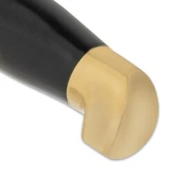 Timber Wolf Indus Valley Bowie Knife And Sheath - Stainless Steel Blade, Black Buffalo Horn Handle, Brass Pommel - Length 16” -Knife Series Shop D17 TW1252