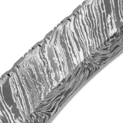 Timber Wolf Primeval Canyon Machete And Sheath - Damascus Steel Blade, Walnut Wood Handle, Brass Handguard - Length 15 1/4” -Knife Series Shop D17 TW917