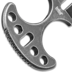 United Cutlery Undercover Stonewashed Twin Push Daggers With Sheath - One-Piece Stainless Steel Construction, Double-Edged - Length 3 3/4” -Knife Series Shop D17 UC1487SW