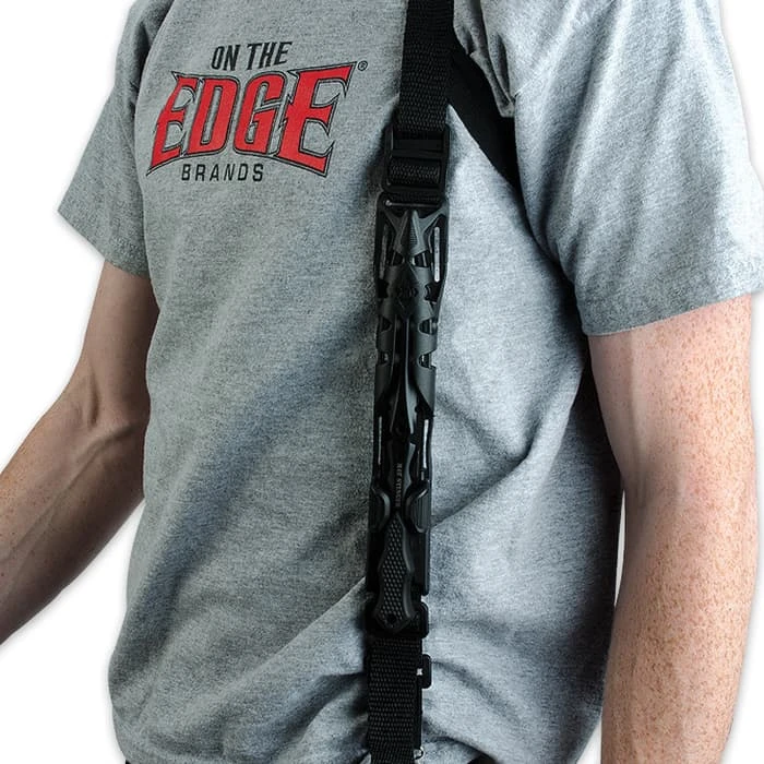 M48 Stinger Urban Dagger Black With Harness Sheath 3 M48 Stinger Urban Dagger Black With Harness Sheath - Image 3